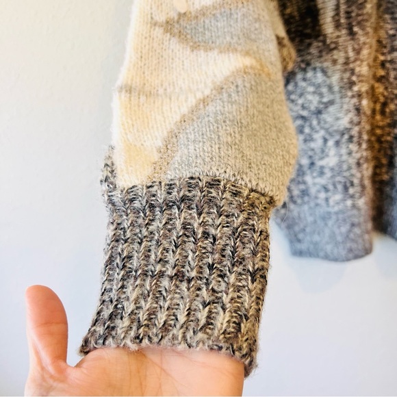 Vintage TJW Chunky Knit Embellished Glitter Knit Wool Blend Sweater Small - Picture 4 of 10